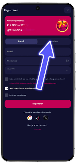 NV Casino Registreringsmuligheder