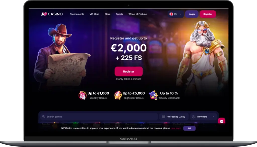 NV Casino Spil fordelt på slots 
